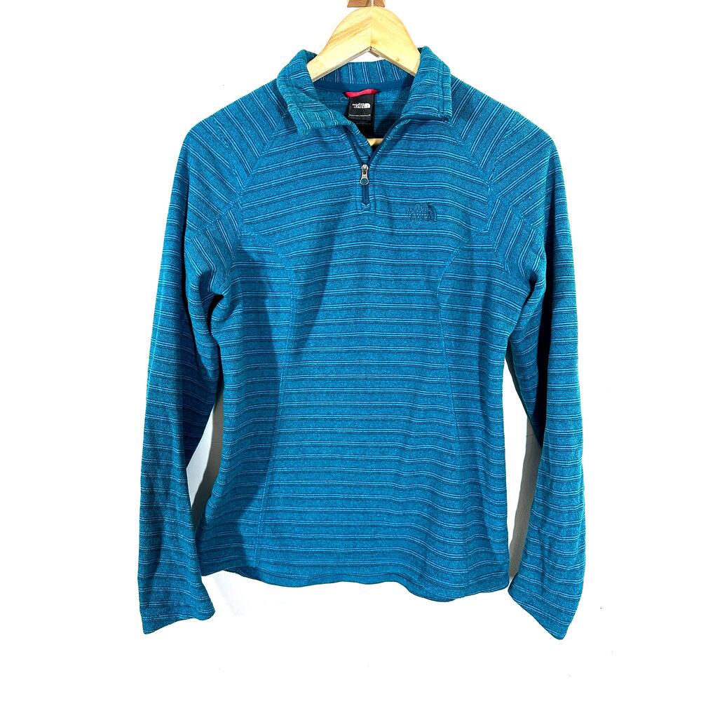 The‎ North Face Women's 1/4 Zip Fleece Jacket Womans xs Striped